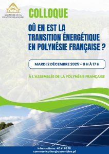 Colloque sur la transition énergétique en Polynésie française
