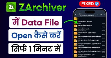 Comment ouvrir un fichier de données avec Zarchiver ?