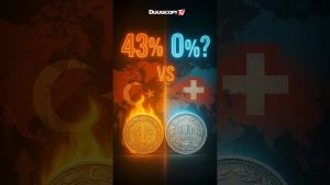 Comparaison des taux d'intérêt : Turquie à 43 %, Suisse à 0 %
