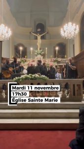 Concert caritatif à l'église Sainte Marie le 11 novembre avec Terra Mea et d'autres artistes à Sartène.
