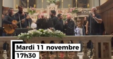 Concert caritatif à l'église Sainte Marie le 11 novembre avec Terra Mea et d'autres artistes à Sartène.