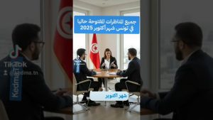 Concours de la fonction publique en Tunisie - Octobre 2025