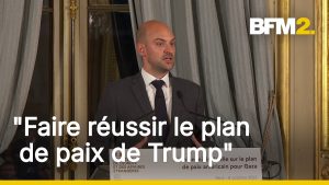 Conférence de presse de Jean-Noël Barrot sur Gaza à Paris