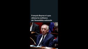 Confiance en danger : le gouvernement Bayrou s'effondre