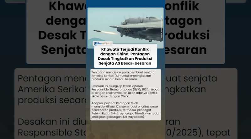 Conflit avec la Chine : le Pentagone appelle à une production d'armement accrue
