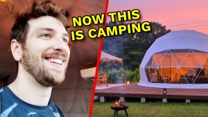 Connor présente sa cabane de glamping au Japon