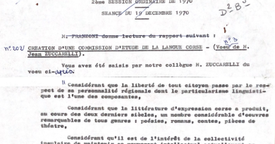 Conseil général de la Corse - débat sur l