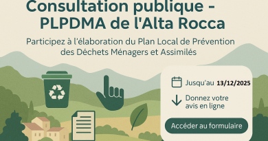 Consultation publique PLPDMA - Communauté des Communes de l'Alta Rocca