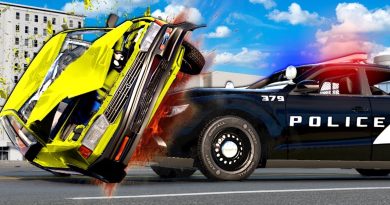 Course-poursuite explosive dans BeamNG Drive !
