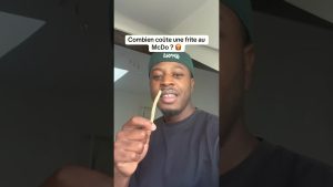 Coût d'une frite chez McDonald's