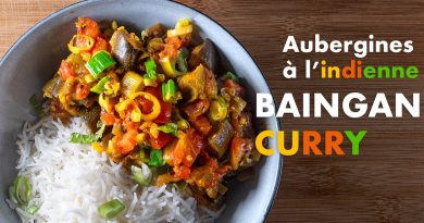 Curry d'Aubergines Baingan à la Mode Indienne