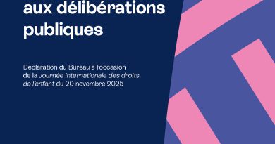 Le droit des enfants à participer aux délibérations publiques selon le Conseil économique, social et environnemental