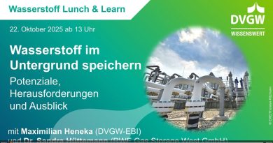 DVGW Lunch & Learn : Stockage de l'hydrogène en sous-sol