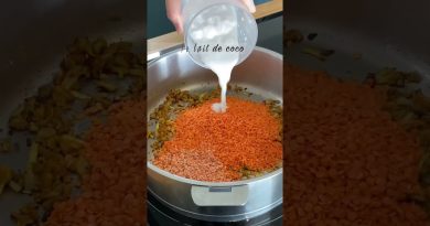 Dahl de lentilles corail au lait de coco