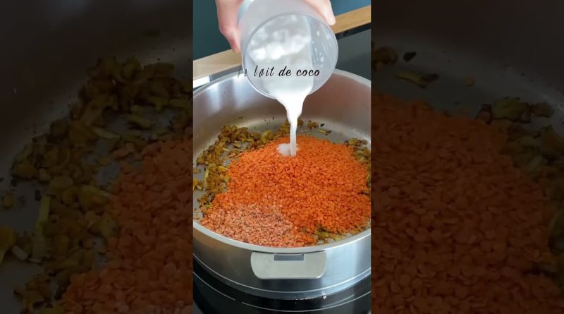Dahl de lentilles corail au lait de coco