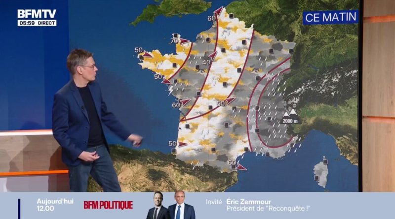 Météo de dimanche : pluie matinale et flocons de neige dans les Alpes