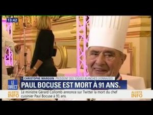 Décès de Paul Bocuse : un hommage du président des toques