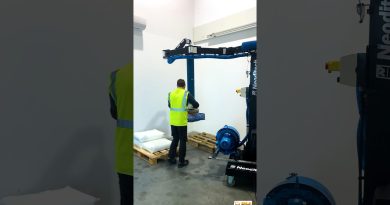 Déchargement innovant de sacs de 25 kg avec Potence Mobile 🦾