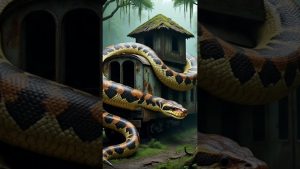 Découverte d'une cabane et d'un serpent géant #shots #snake #ghost