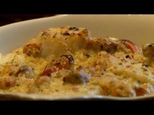 Délicieux gratin de fruits de mer