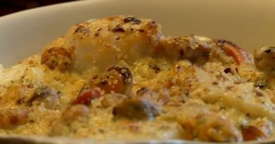 Délicieux gratin de fruits de mer