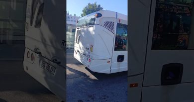 Départ du Heuliez GX 327 1180 ex RTM sur la ligne 1 à Aubagne