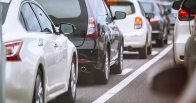 Près de 3 kilomètres de bouchon sur la N124, à l'Ouest de Toulouse, ce mercredi