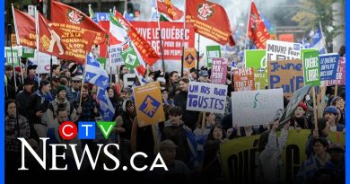 Des centaines de Montréalais marchent pour l'indépendance du Québec