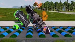 Des voitures détruites après 1 000 ralentisseurs consécutifs !