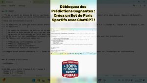 Développez un Bot de Paris Sportifs avec ChatGPT