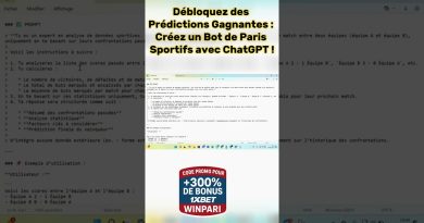Développez un Bot de Paris Sportifs avec ChatGPT