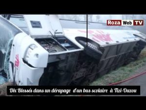 Dix blessés dans un accident de bus scolaire à Tizi-Ouzou
