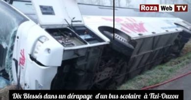 Dix blessés dans un accident de bus scolaire à Tizi-Ouzou