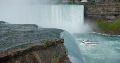Canada, nature, mountains, Niagara Falls, Northern Lights, maple leaf, cityscape