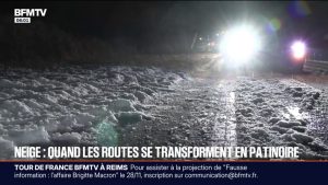 Doubs et Orne : difficultés de circulation dues aux chutes de neige