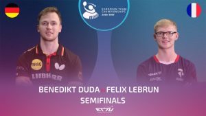 Duda (GER) vs Lebrun (FRA) : Demi-finale Championnats d'Europe