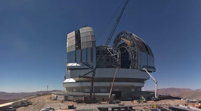 Vidéo : La coupole de l'ELT se déplace pour la première fois