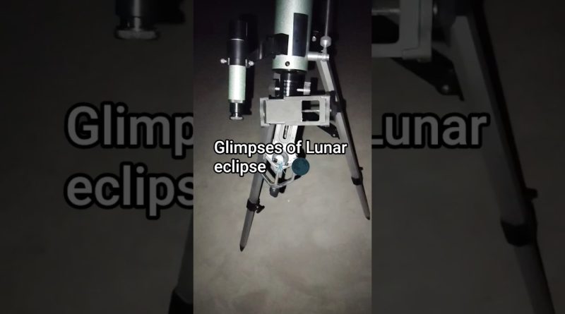 Éclipse lunaire vue à travers mon télescope 🔭✨