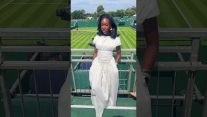 Élégance à Wimbledon : cette robe éblouissante !