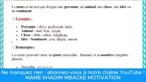 Éléments Clés de la Langue Française : Noms, Verbes, Adjectifs