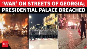 Émeutes en Europe : Palais présidentiel de Géorgie attaqué