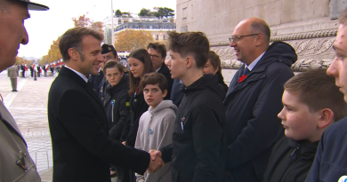 En pleine cérémonie du 11-Novembre à Paris, il demande à "compléter son stage" auprès d'Emmanuel Macron