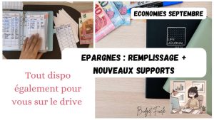 Épargnez en septembre : Nouveaux supports et enveloppes budget