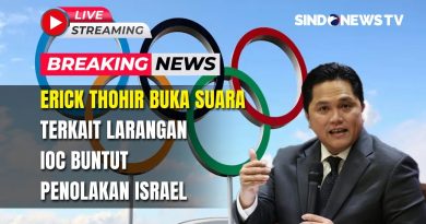 Erick Thohir réagit après l'interdiction de l'Indonésie aux JO