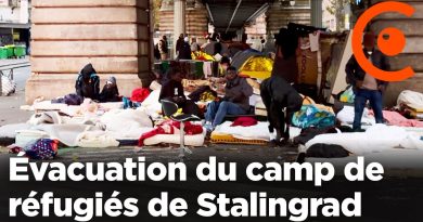 Évacuation des réfugiés à Stalingrad, nord de Paris