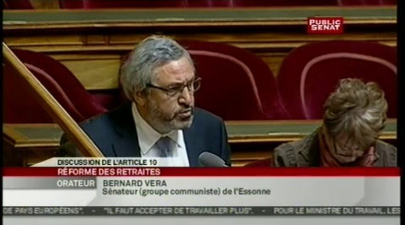 Examen du projet de loi sur la réforme des retraites (15/10/2010)