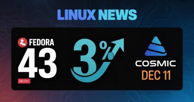 Fedora 43 abandonne X11, Linux à 3% sur Steam et COSMIC DE arrive !