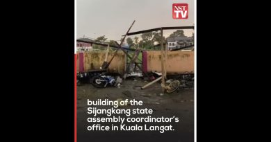 Femme piégée dans un bâtiment effondré lors d'une tempête à Kuala Langat