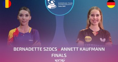 Finale Femmes : Bernadette Szocs (ROU) vs Annett Kaufmann (GER)