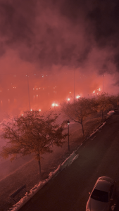 Fireworks on the canal earlier tonight